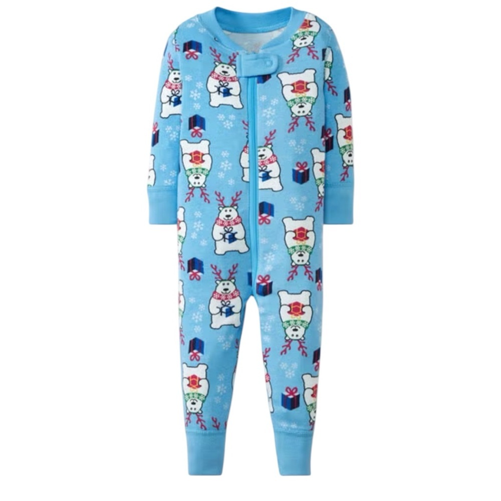 HOLIDAY Hannah Andersson Beary Merry Sleeper  3-6 mo